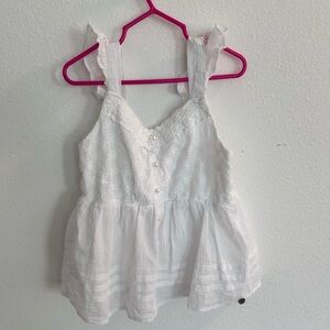 ❤️5 For $20❤️ Justice Girls White Eyelet Top

Size M